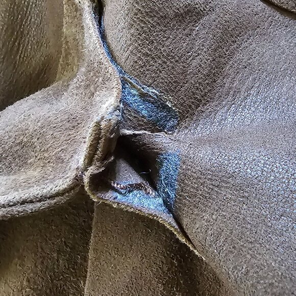 J. Crew Mens Brown Suede Blazer Coat Pockets Two-Button Lined Jacket L - Picture 12 of 16